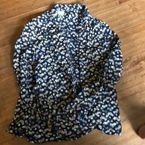 Floral button down shirt